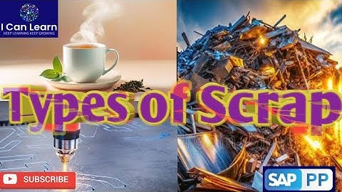 Wat zijn de verschillende soorten schroot in SAP?