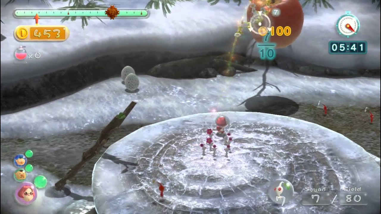 Pikmin 3 Mission Mode Collect Treasure Silver Lake Remix 9060