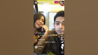 Dinda kirana dan miqdad live ig