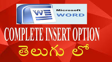Insert option in telugu