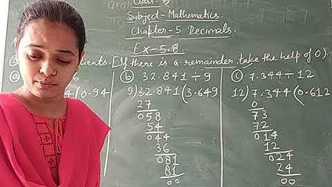Class-5 Mathematics Chapter-5 Decimals By Bharti Singh