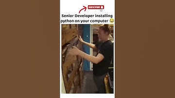 senior developer installing python in your system  #CodingShorts #LearnToCode #CodeIn60Seconds #js