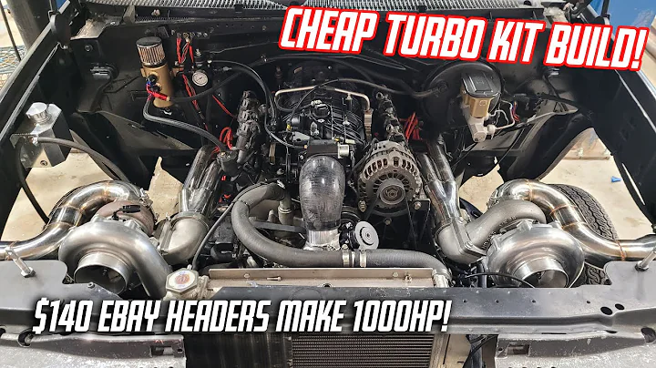 BIG HP Turbo Kit built for CHEAP! $140 Ebay Headers and $260 Turbos!