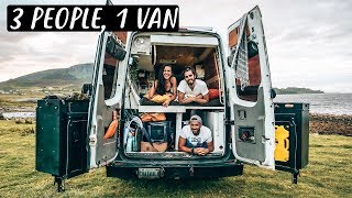 3 PEOPLE LIVING IN A VAN | Van Life in Scotland