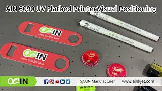 #AINKJET #AIN #6090 UV #Flatbed Printer #Visual Positioning High-precision camera positioning