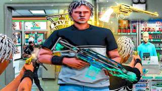 Fiz um Assalto com a Arma Dourada no GTA RP!