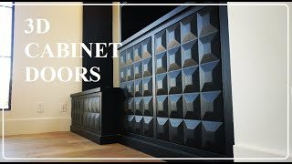 3D cabinet doors made with CNC machine