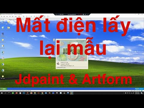 các lấy lại mẫu khi mất điện jdpaint artform