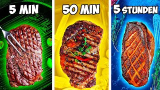 5 Minuten vs 50 Minuten vs 5 Stunden Steak von VANZAI KOCHEN