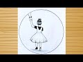 Father's Day special Drawing /How to draw Father and daughter - step by step for beginners