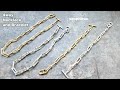 【ビーズステッチ初級】4way仕様/ビーズで作るチェーンネックレス＆ブレスレット ＊作り方/Beaded chain necklace and bracelet tutorial/bugles