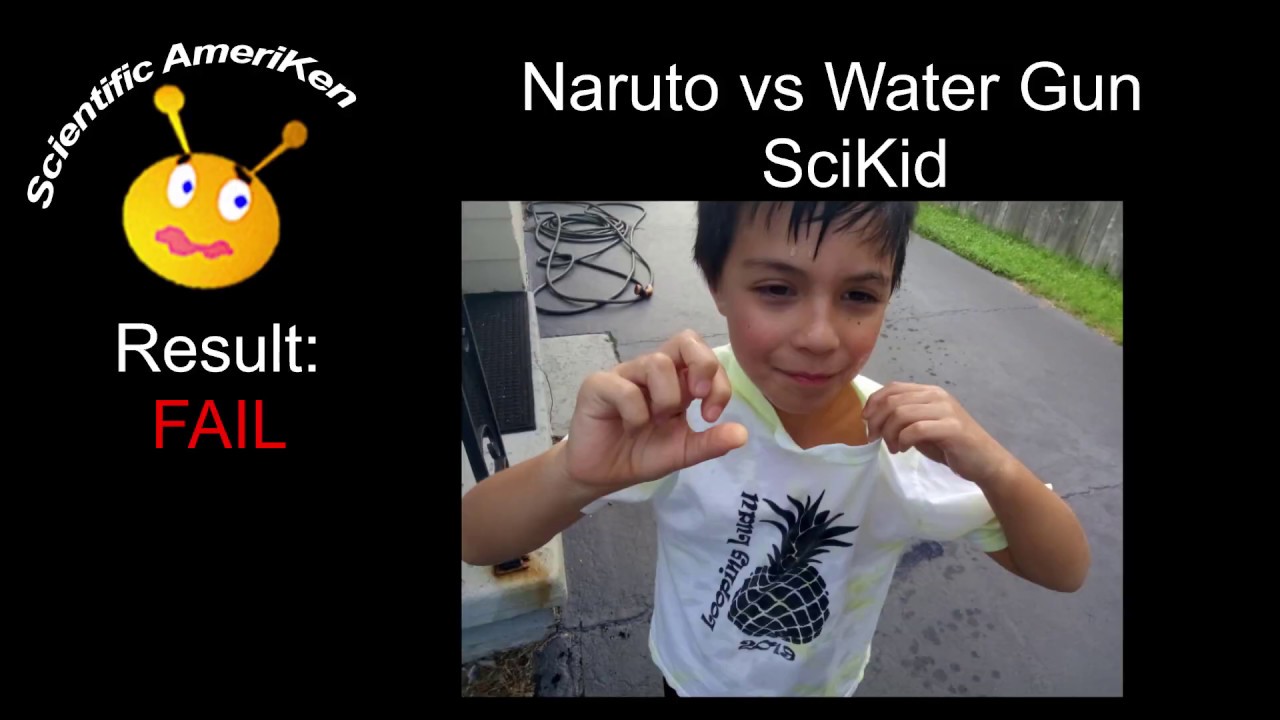 Is Naruto running faster than a water gun? YouTube