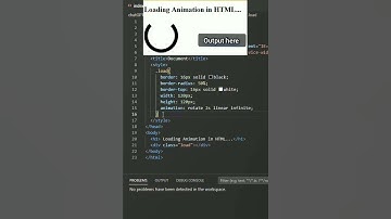 HTML Loader | Create a Loading Animation in HTML & CSS | #html #css @CodingTechniques #shorts