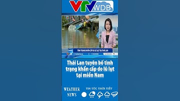 Thái Lan tuyên bố tình trạng khẩn cấp do lũ lụt tại miền Nam | VTVWDB