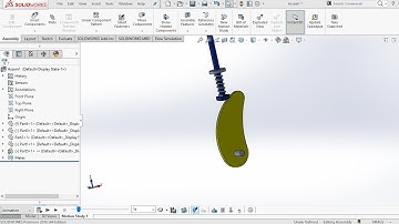 SolidWorks Tutorial I Cam and Follower I Motion study and animation