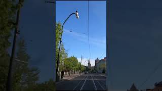 Morning Prague Tram by Charles Bridge | Sunny Ride #Shorts