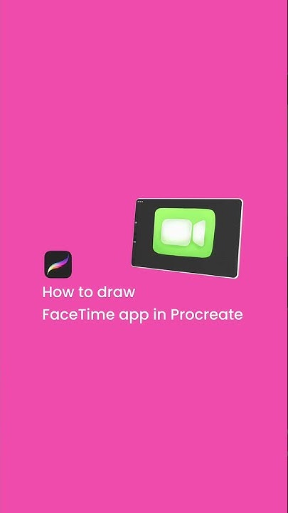 How to draw FaceTime app in Procreate #shorts - YouTube