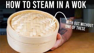 How to Steam in a Wok (with or without a steamer basket) | Sichuan School Ep. 11