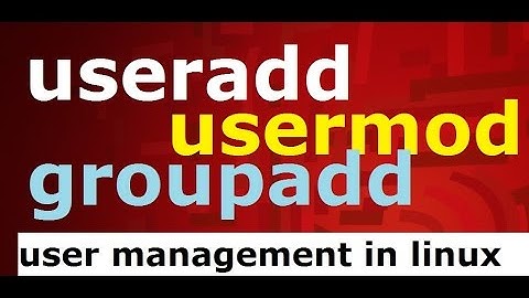 useradd/usermod/groupadd (user management) commands in linux