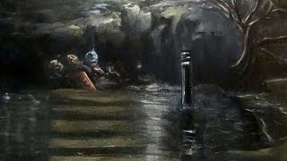 Trapped in the Beauty of Urban Decay || Oil on Canvas || Speed Paint (Time lapse)