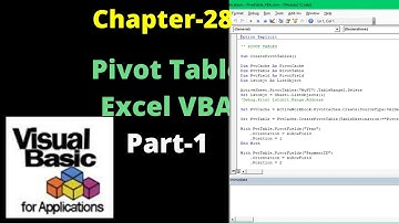 How to create Pivot Table in excel VBA | Create Pivot Table in excel using VBA