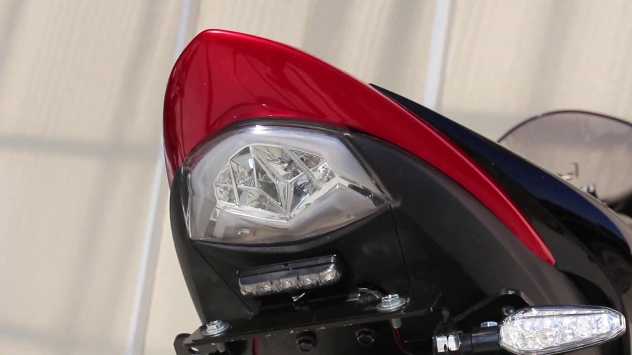 Integrated Motorcycle LED Tail Light for Suzuki GSX S1000 2015 UP YouTube