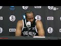 James Harden on losing the rebounding battle: "At the end of the day, we've got to fight."