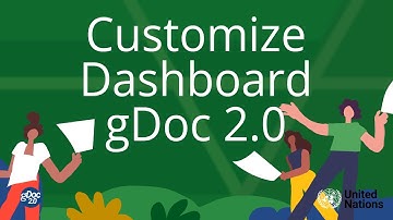 How to customize the dashboard in gDoc 2.0
