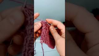 غرزة الزنبق #shorts #knitting #تريكو #stitch