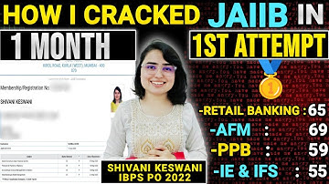 How I cracked JAIIB in 1st attempt • 75 days masterplan by Shivani keswani