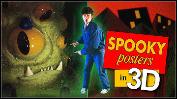 create spooky 3D posters with me