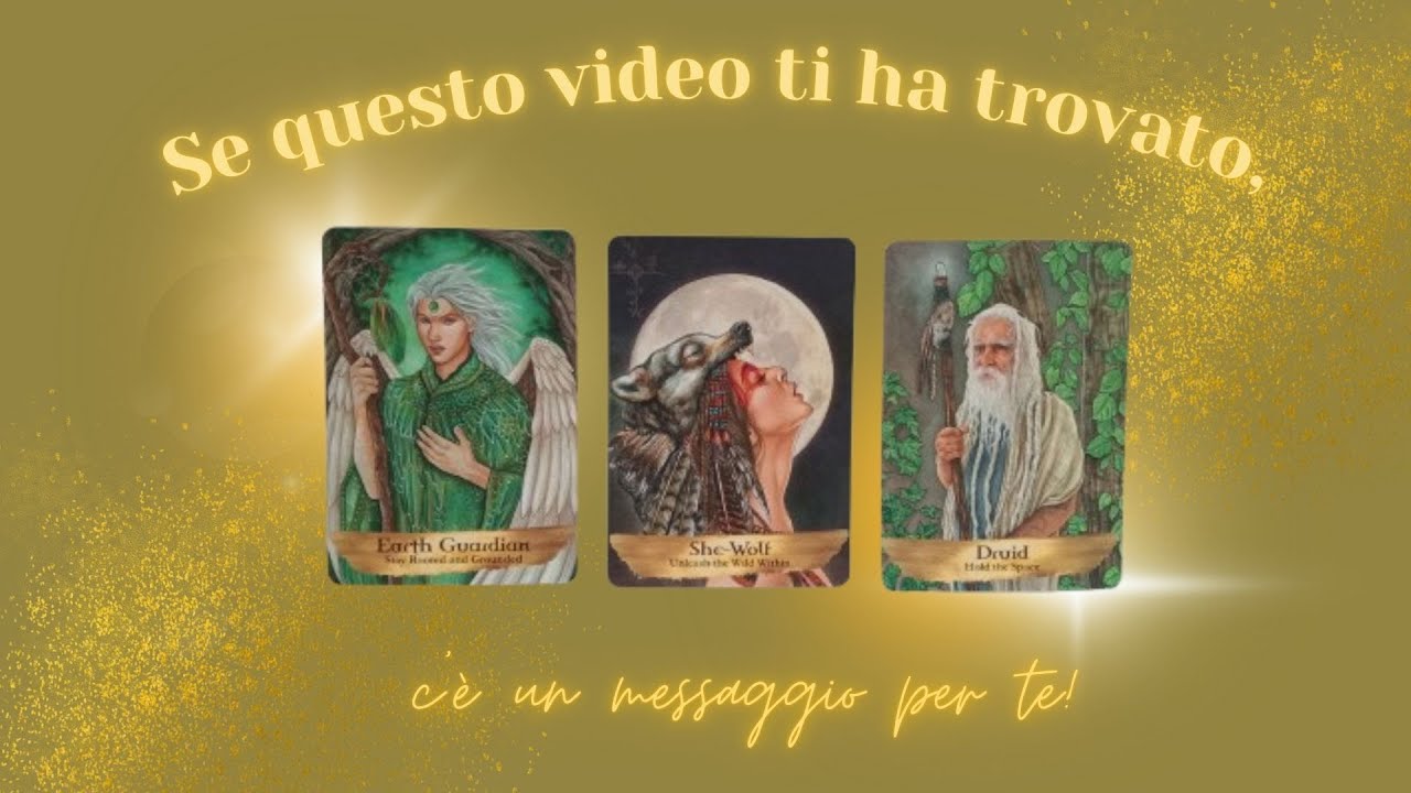 Se questo video ti ha trovato, c'è un messaggio per te 🍀 Tarocchi Interattivi 🧿🧿🧿