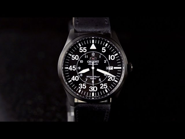 orient black watch