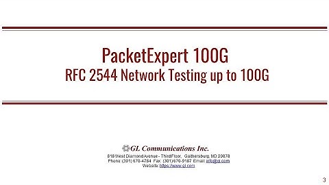 PacketExpert 100G - RFC 2544 Network Testing up to 100G