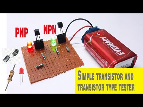 how to make simple transistor tester - homemade