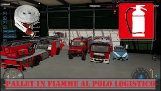 Pallet in fiamme al Polo Logistico | Farming Simulator 22 Emergency