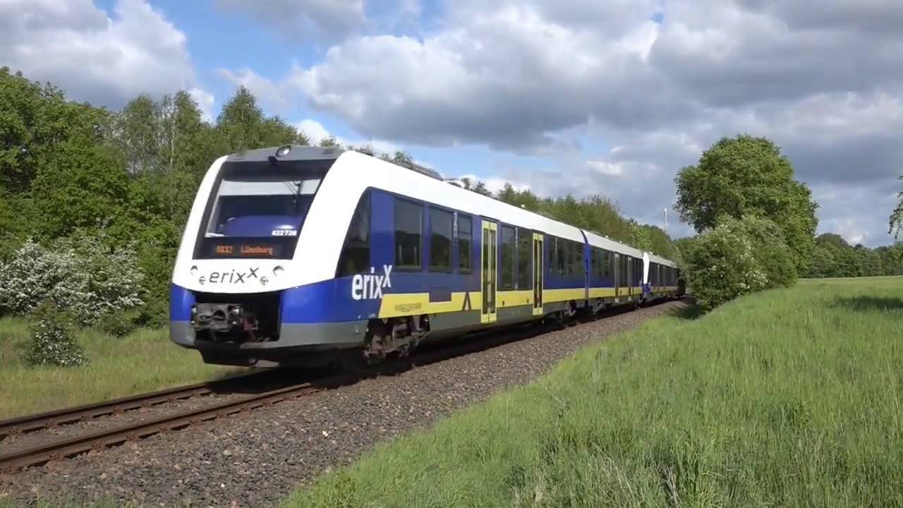 Erixx Doppeltraktion unterwegs auf der Wendlandbahn 14.05.16