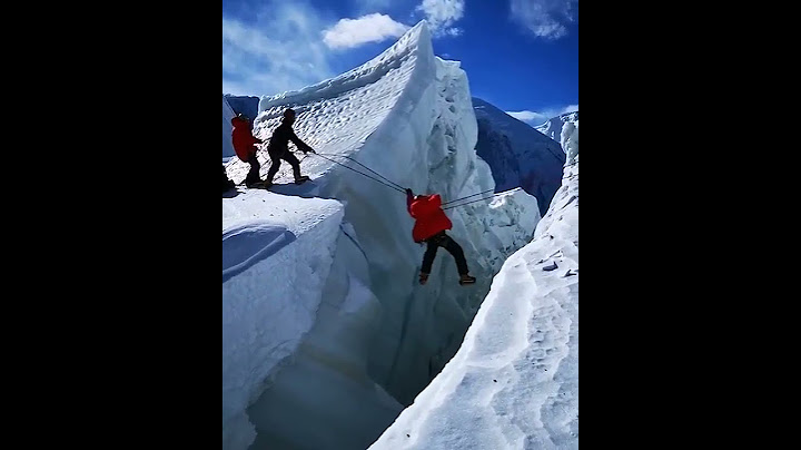 Falling on the Icewall | crossing crevasses