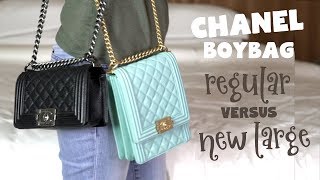 New Chanel Boy Cruise 2019 - Comparison Regular vs New Large Boy Tiffany  Blue 
