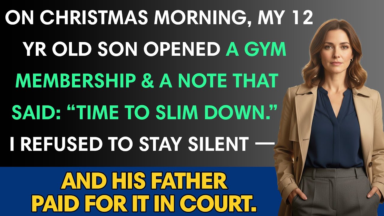 On Christmas Morning, My 12 Yr Old Son Opened A Gym Membership & A Note That Said:..