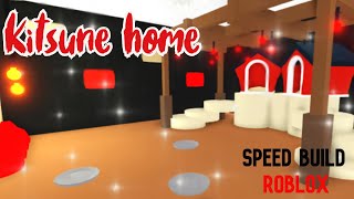 My *KITSUNE HOME* SPEED BUILD adopt me roblox