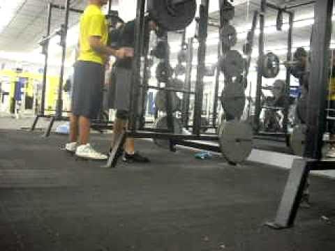 Craig Edmondson-Squats 325 for a double!