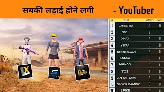 🔥 3 YouTuber in Same team in Youtubers Battle Custom - Faroff & Legend Intence Last Match - GameXpro screenshot 4