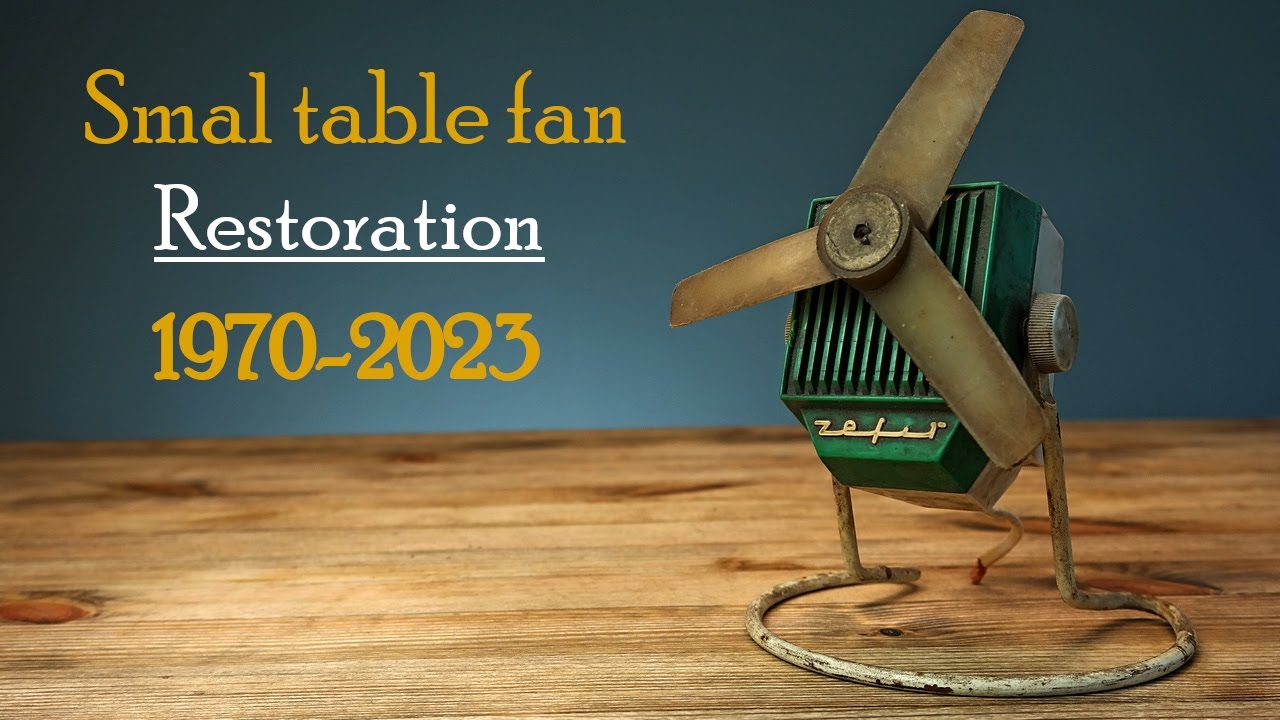 Restoration of old Polish desk fan