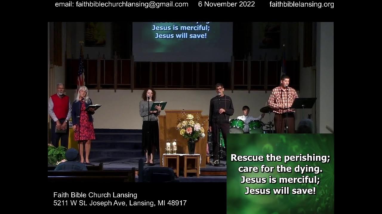 "Rescue The Perishing" - Sunday Morning Stream - 6 November 2022