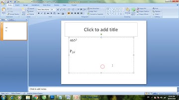 Cách viết Số mũ trong powerpoint và word