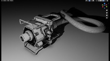 Sci-Fi Cable Speed Modeling - Grid Modeler (blender addon)