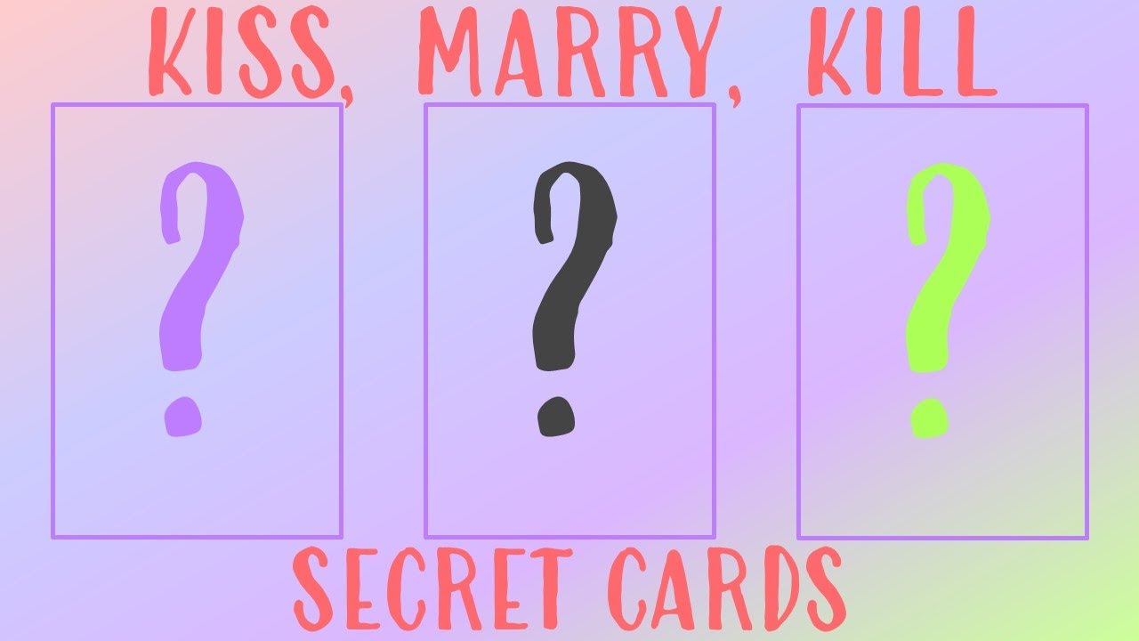 Kiss, Marry, Kill Secret Cards Version Pt. 3 (Boy groups only) 💜💜💜 | iGOT7TEEN