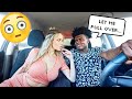 Leading My BOYFRIEND On While He Drives To See How He Reacts... *Gets Awkward* | Tricia & Kam