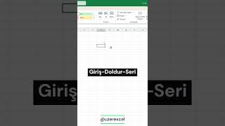 Excelde Doldur, Seri Menüsü